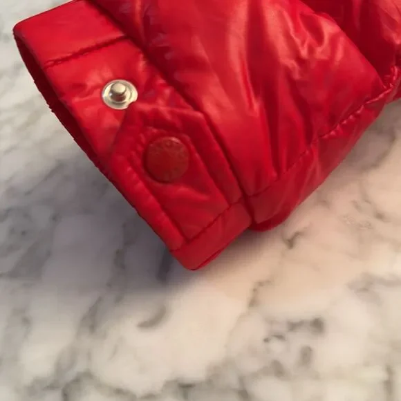 MONCLER RED DOWN JACKET 6Y